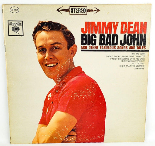Jimmy Dean Big Bad John Record 33 RPM LP CS 8535 Columbia 1961 1