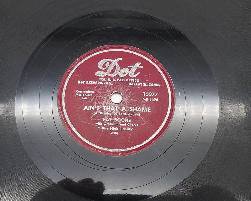 Pat Boone Ain't That A Shame / Tennessee Saturday Night Single Record 1955 1