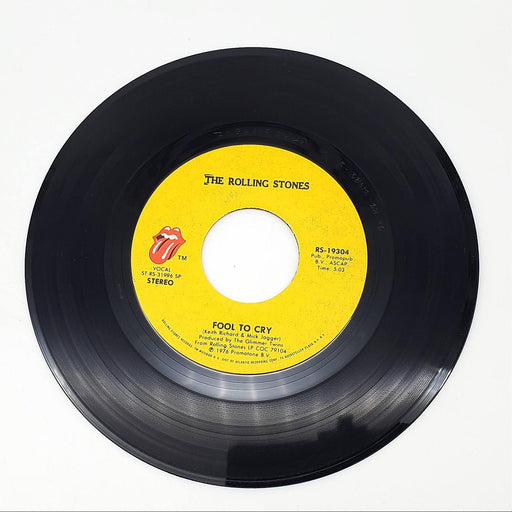 The Rolling Stones Hot Stuff / Fool To Cry Single Record 1976 RS-19304 1