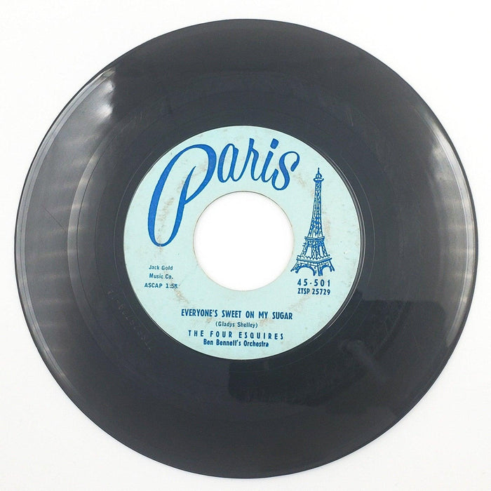 The Four Esquires The Song Of April 45 RPM Single Record Paris 1957 2