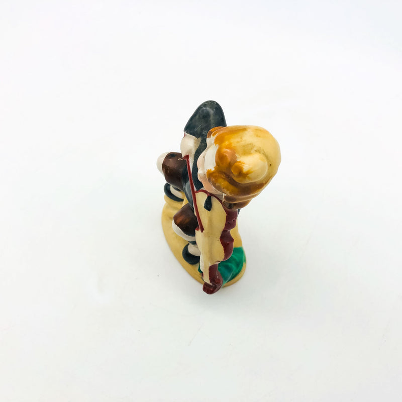Occupied Japan Figurine Kewpie Musician Music Boy Playing Fiddle Violin 4" Cpy1