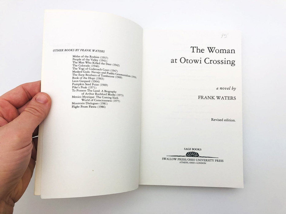 The Woman At Otowi Crossing Paperback Frank Waters 1989 Atomic Bomb Revised Ed 6