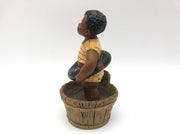 All Gods Children Figurine Bean Little Boy Resin Statue Clear Water Holcombe COA 4