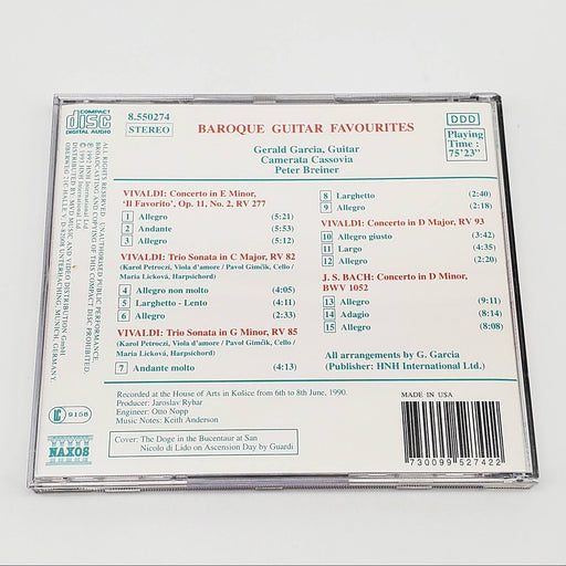 Antonio Vivaldi Baroque Guitar Favourites Album CD Naxos 1994 8.550274 2