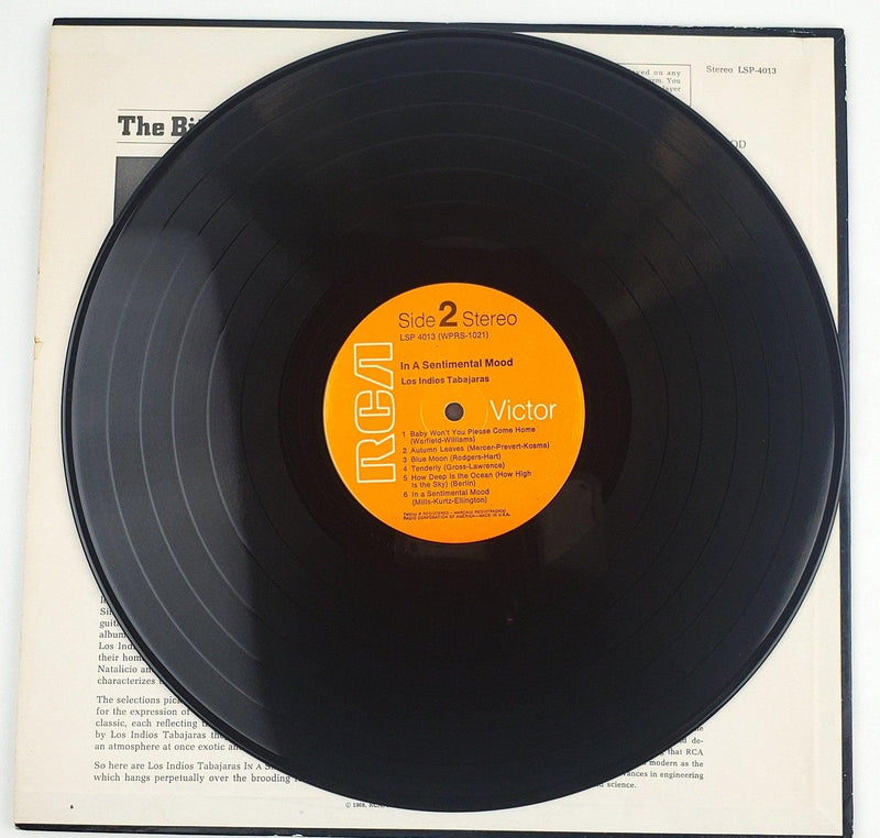 Los Indios Tabajaras In a Sentimental Mood Record 33 RPM 1968 Deep Purple 4