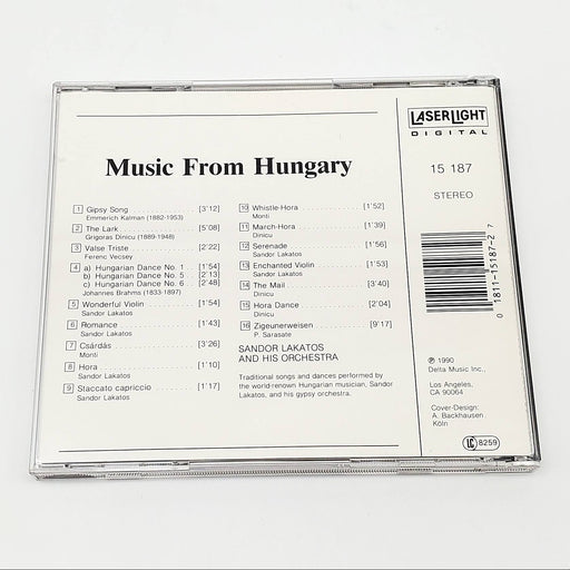 Sándor Lakatos And His Gipsy Band Music From Hungary Album CD 1990 2