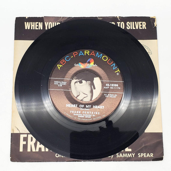 Frank Fontaine When Your Hair Has Turned To Silver 45 RPM Single Record 1962 4