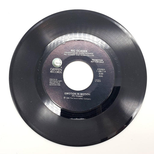Ric Ocasek Emotion In Motion 45 RPM Single Record Geffen 1986 7-28617 PROMO 1