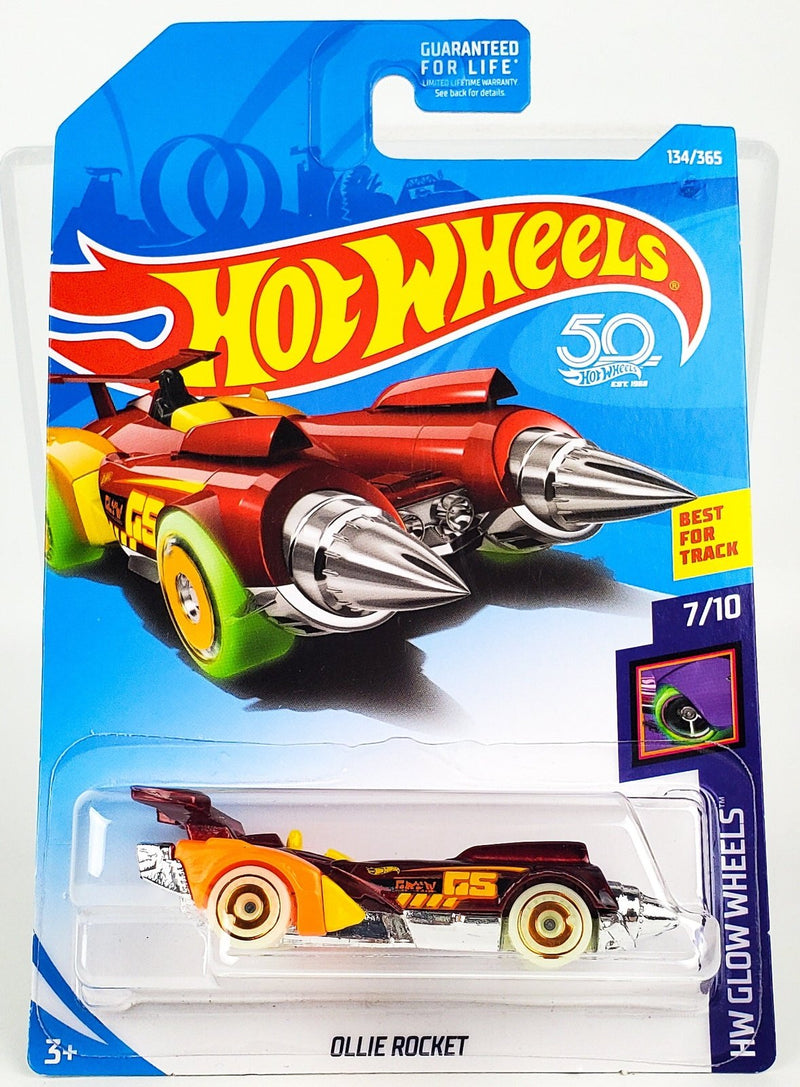 Hot Wheels 2018 Red Ollie Rocket Glow Wheels 7/10 FJX23 1
