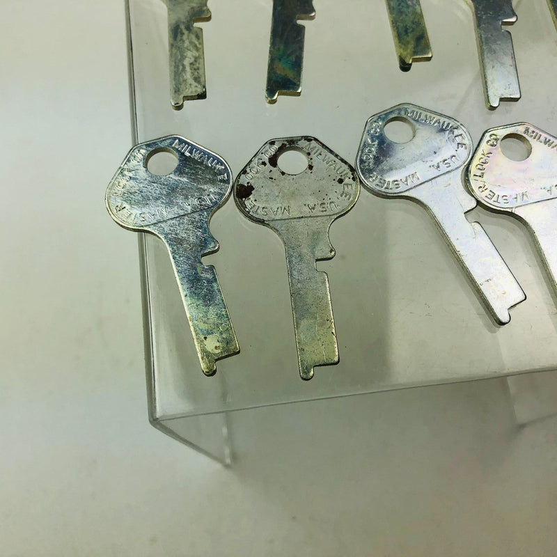 10x Master Lock Co 1718 Key Blanks Vintage Master Padlock Uncut New Old Stock 8