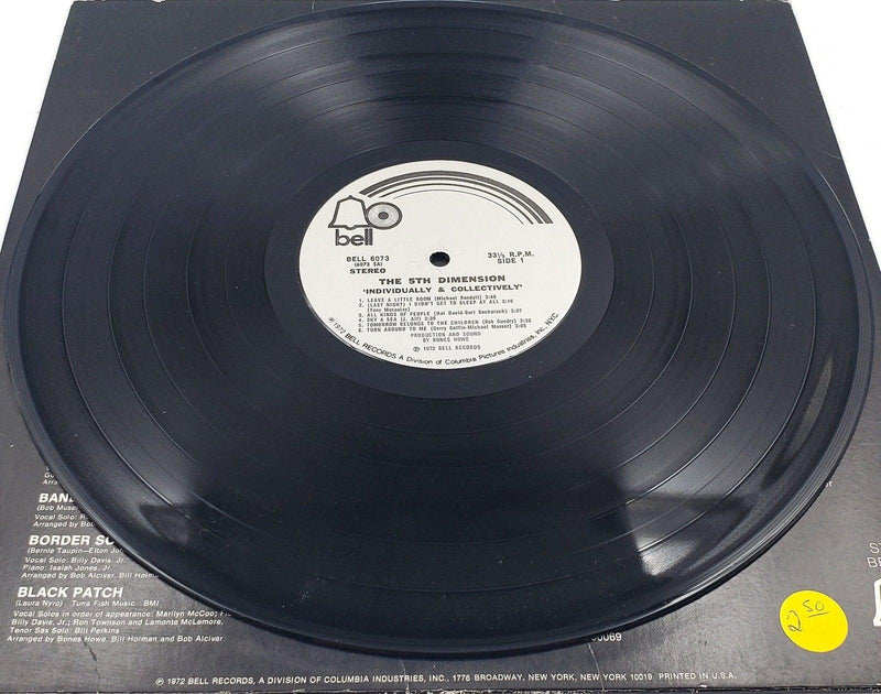 The 5th Dimension Individually & Collectively Record 33 RPM LP Bell Records 1972 5