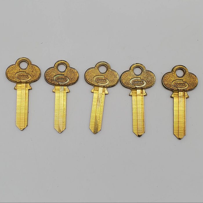 5x Corbin B XI-99-6 Key Blanks Brass 6 Pin USA Made NOS Light Tarnish 3