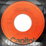 The Sylvers Hot Line / That's What Love is Made Of Record 45 Single 4336 Capitol 4