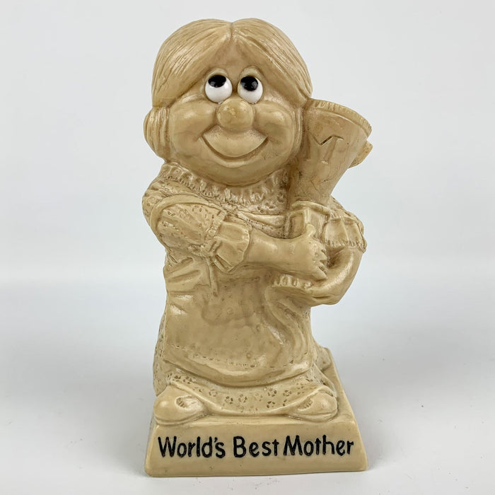 R W Berries World's Best Mother Mom Trophy 1970 6.5" 2