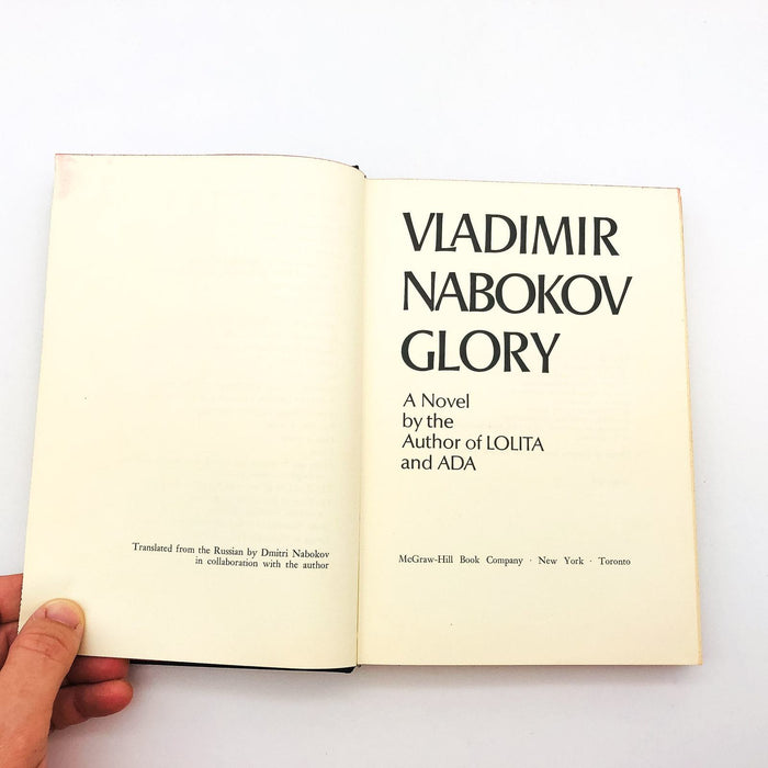 Glory HC Vladimir Nabokov 1971 Russia Love Immigrant 1st Edition No Jacket 7