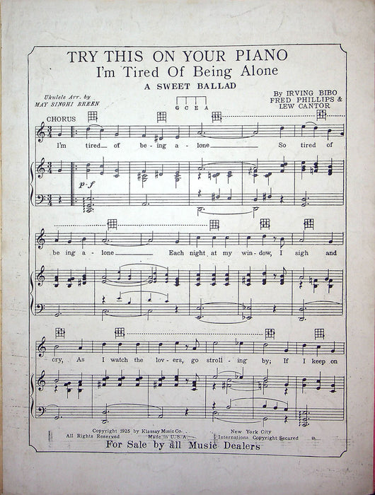 Sheet Music Am I Wasting My Time On You Howard Johnson Irving Bibo 1925 Song 3