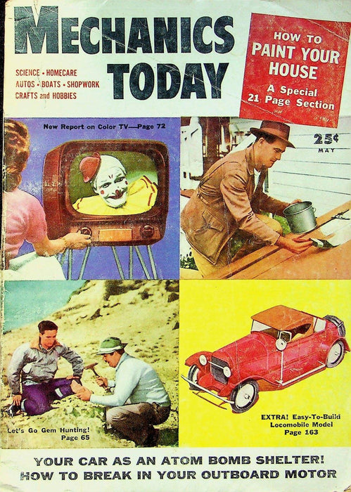 Mechanics Today Magazine May 1954 Atom Bomb Shelters Trailer Park Ownership 1