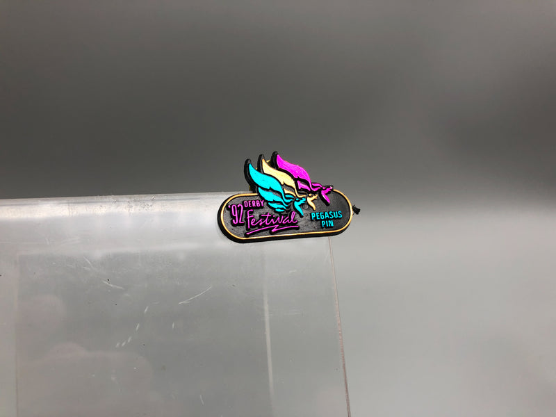 Vintage Kentucky Derby Festival Lapel Pin Pegasus Louisville Horse Racing 1992
