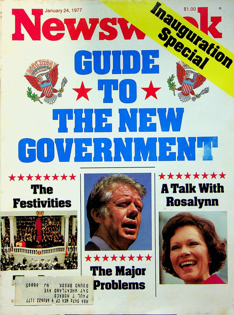 Newsweek Magazine Jan 24 1977 Jimmy Carter Inauguration Helsinki Human Rights 1