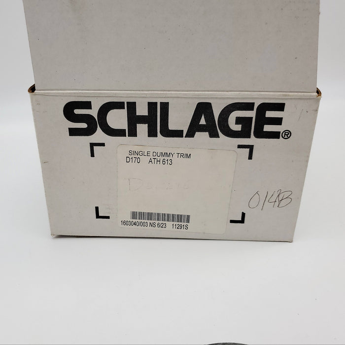 Schlage Dummy Door Lever Oil Rubbed Bronze 613 ATH D170 NOS