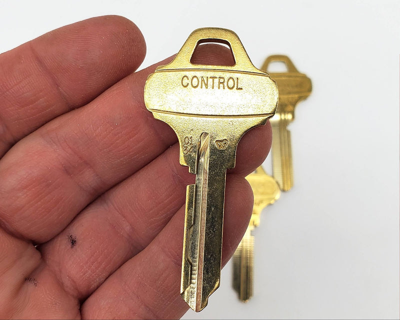 5x Schlage Everest 35-016 C134 Key Blanks Nickel Silver 6 Pin NOS 2