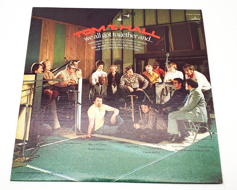 Tom T. Hall We All Got Together And 33 RPM LP Record Mercury 1972 SR61362 1