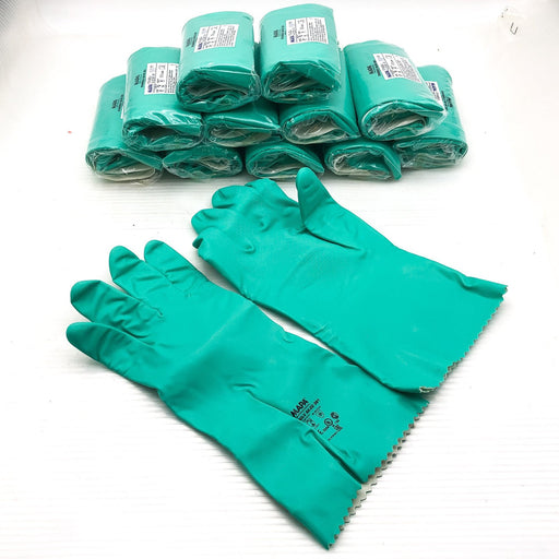 12 Pair Chemical Resistant Work Gloves 14" XL Mapa Stansolv AK-22 381 Nitrile 2