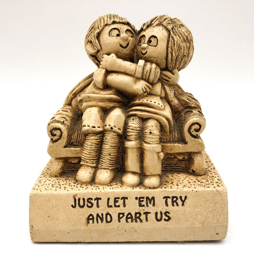 Vintage Paula Figurine Couple Married Just Let 'Em Try and Part Us Retro Gift 1