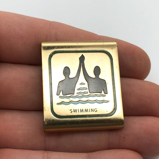 Boy Scouts of America Swimming Metal Belt Slide Clip Skill Award Loop Swimmer 1