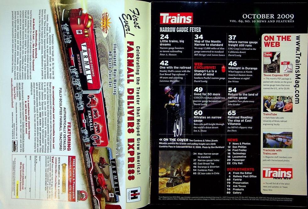 Trains Magazine October 2009 Vol 69 No 10 Narrow Guage Fever