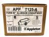 Appleton T125-A Form 85 Aluminum Conduit Body Powder Coated Rigid & IMC 1-1/4" 8
