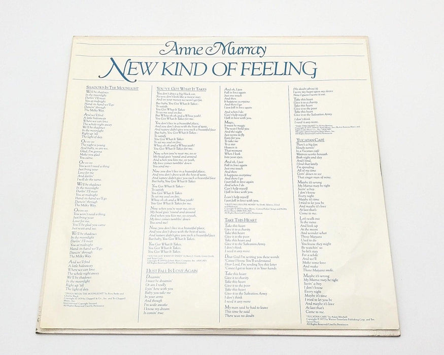 Anne Murray New Kind Of Feeling 33 RPM LP Record Capitol Records 1979 SW-11849 5