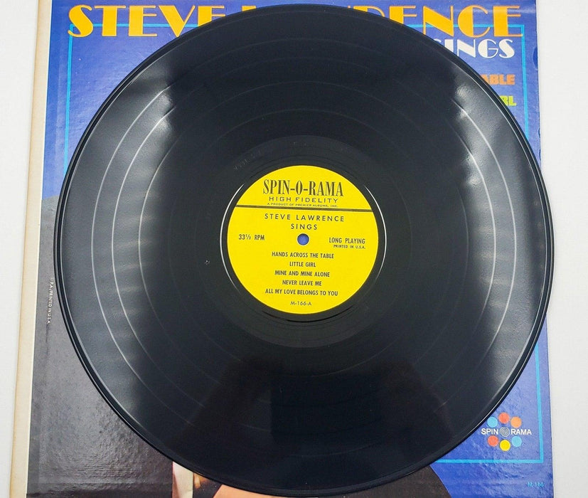 Steve Lawrence Sings 33 RPM LP Record Spinorama | M-166 5