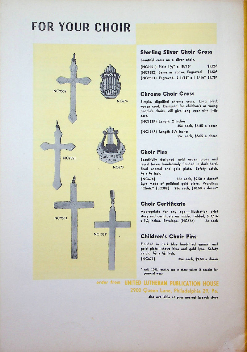 Journal of Church Music Magazine Sep 1959 Better Church Music Better Planning 2