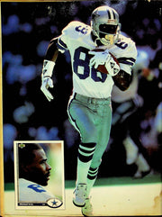 Beckett Football Magazine June 1992 # 27 Ricky Ervins Michael Irvin Cowboys 3