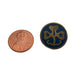 Vintage Girl Scouts World Trefoil Pin Pinback Blue Enamel Brass Lapel 4