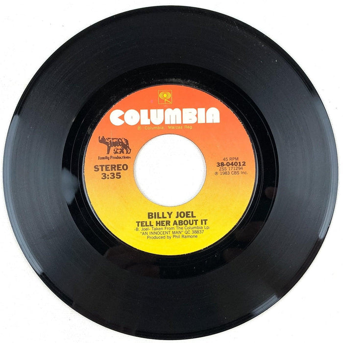 Billy Joel 45 RPM Record Easy Money / Tell Her About It CBS 1983 Single 3