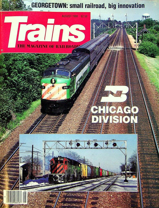 Trains Railroading Magazine August 1988 Vol 48 No 10 Chicago Division