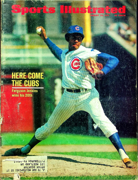 Sports Illustrated Magazine August 30 1971 Ferguson Jenkins Chicago Cub Baseball