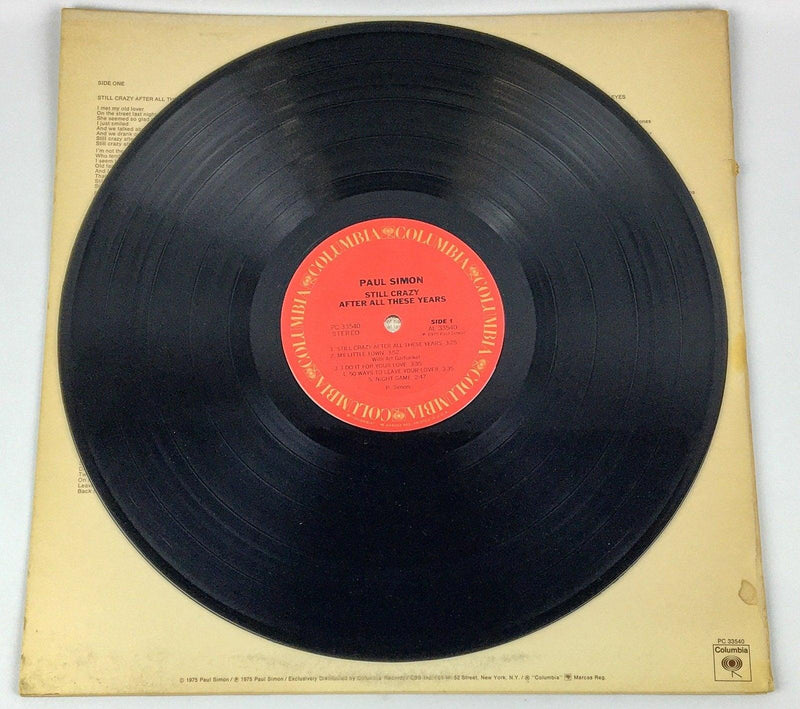 Paul Simon Still Crazy After All These Years Record 33 RPM LP Columbia 1975 4