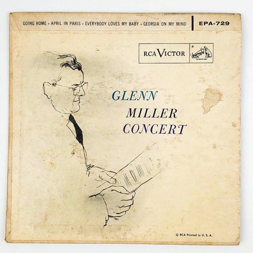 Glenn Miller Glenn Miller Concert Record 45 RPM EP EPA-729 RCA Victor 1956 1