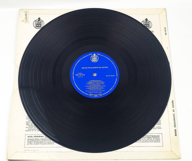 Bailes Folklóricos de Espańa Record 33 RPM LP HH 10-113 Hispavox 4