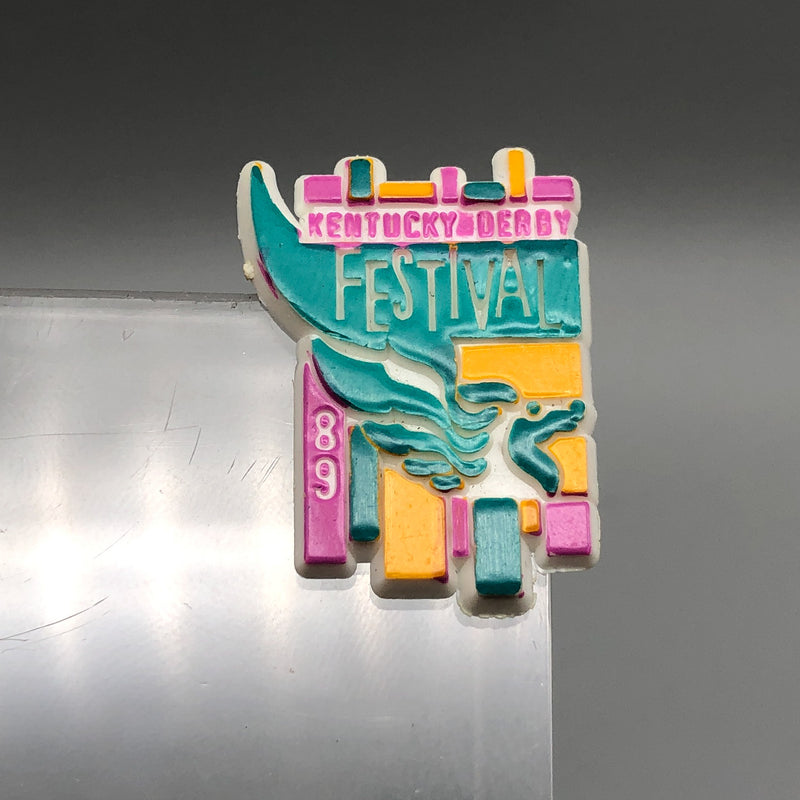 Vintage Kentucky Derby Festival Lapel Pin 1989 Louisville Horse Racing Wings