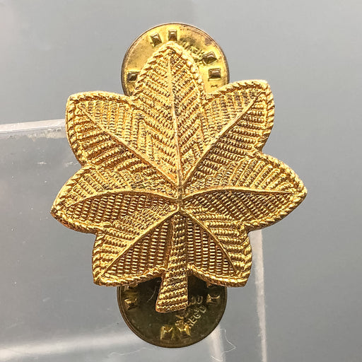 US Army Lieutenant Colonel Major Pin Pinback Gold Oak Leaf HLP-GI Vietnam Era 2 2