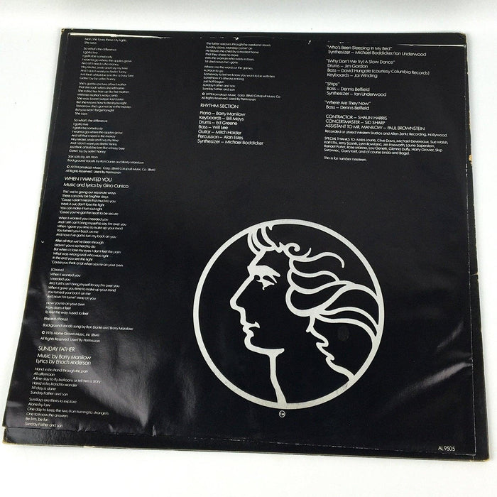 Barry Manilow One Voice Record 33 RPM LP AL 9505 Arista 1979 3