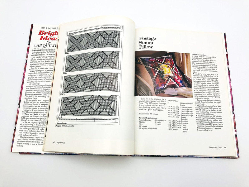 Bright Ideas for Lap Quilting Paperback Georgia Bonesteel 1990 Patterns Template 10