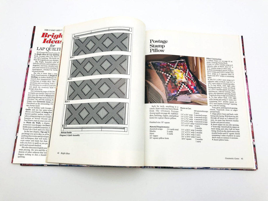 Bright Ideas for Lap Quilting Paperback Georgia Bonesteel 1990 Patterns Template 10