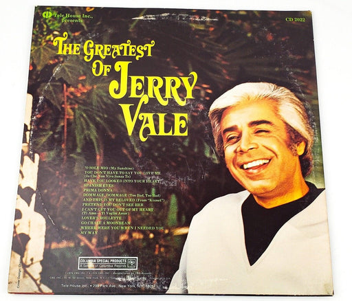 Jerry Vale The Greatest Of Jerry Vale Record Double LP CD 2022 Tele House 1974 2