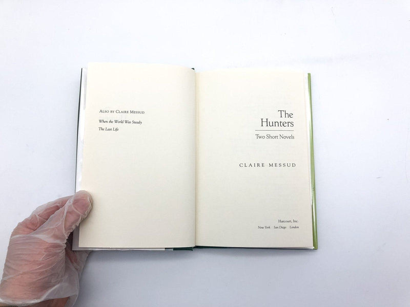 The Hunters Claire Messud 2001 Harcourt Inc Hardcover Ex Library 8