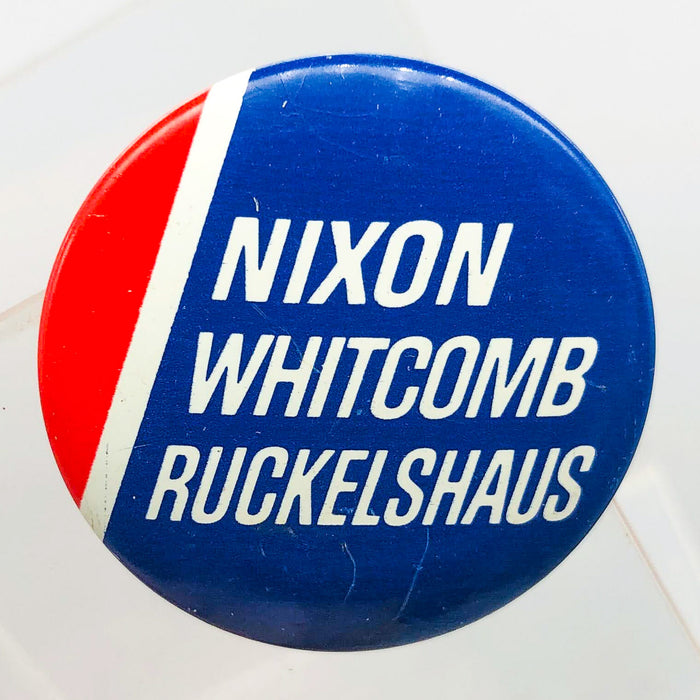 Nixon Whitcomb Ruckelshaus Button 1.25" Presidential Campaign Political 7